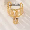 Set de Dos Piezas de Pulseras y Anillos Geométricos Huecos Creativos Personalizados, Joyería Set, Superventas Transfronteriza Versátil para el Uso Diario