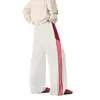 Pantalones deportivos de hombre de moda con tres franjas laterales, pierna recta holgada, pantalones de chándal casual hasta el suelo para primavera y otoño, nuevo estilo versátil