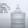 Taza de Vela de Venta Directa, Taza de Cristal para Aromaterapia, Recipiente de Cera de Parafina, Portavelas de Vidrio Transparente, Decoración de Recipiente de Aromaterapia Estilo Europeo