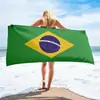 Xale Absorvente com Proteção Solar Toalha de Praia Toalha de Banho Secagem Rápida Impressão Digital Toalha Transfronteiriça Toalha de Banho Bandeira Nacional Microfibra