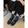 Zapatos Mary Jane para Mujer 2025 Primavera Nuevos Zapatos de Ballet de Tacón Bajo Correa Cruzada Zapatos de Salón Retro Negros Marrones