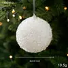 Novas pérolas adesivas com tema de Natal, flocagem, bolinhas de espuma, bolinhas de plástico com contas adesivas e enfeites para pendurar para criar uma atmosfera festiva de Natal