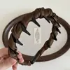 Acessórios de Nicho Estilo Coreano Faixa de Cetim Versátil com Cabeça Dentada de Aparência Fofa de Alta Qualidade, Perfeita para Cobrir Fios Soltos