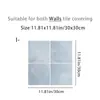Adesivos de Azulejo 2D Planos Cruzados Coloridos Quadrados Imitação de Azulejo Adesivos de Parede Cozinha Banheiro Autoadesivos Renovação de Parede