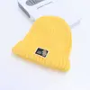 Novo chapéu de inverno infantil transfronteiriço, chapéu de tricô espessado para outono e inverno, design fofo com aplique de urso, chapéu de lã para meninos no atacado
