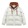Chaqueta de Algodón de Invierno 2026 para Hombre Gruesa Falsa de Dos Piezas Ropa Exterior Estilo Pareja para Mujer Chaqueta Acolchada con Capucha 9 Colores No