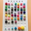Grande Médio Pequeno Alta Elasticidade Coloridos Pompons DIY Bolas de Pelúcia Crianças Jardim de Infância Materiais de Artesanato Roupas Presilhas de Cabelo Sapatos Pompons