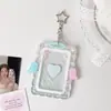 Portatarjetas Rígido Acrílico Estilo Ins con Alas de Ángel para Fans de K-Pop Portatarjetas de Película para Tarjetas Pequeñas de 3 pulgadas Set de Colgantes para Tarjetas Polaroid de Estudiante