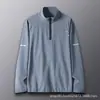 Jaqueta Masculina Corta-Vento para Esportes ao Ar Livre, Caminhada, Montanhismo, Inverno, Quente, Forro de Fleece, Meio Zíper, para Corrida Agora