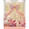 Decoración de Ambiente para Habitación de Boda Rosa Set de Boda Decoración de Arte Latte Sala de Estar de la Novia Bata de Baño Pared de Fondo para Fotos