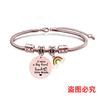 Pulsera europea y americana transfronteriza de acero inoxidable hueso de serpiente etiqueta Día del Maestro arcoíris regalo festivo grabado pulsera de acero titanio