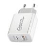 20W carregador PD padrão australiano 30W padrão britânico PD + adaptador QC3.0 25W padrão europeu dual port PD carregador de telefone móvel