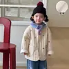 Abrigo de Algodón Bordado para Niños con Forro Polar, Estilo Otoño e Invierno, Chaqueta de Algodón para Niños, Nuevo Modelo 26, Ropa de Invierno para Niñas, Abrigo Acolchado para Bebé