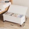 Cesta de Almacenamiento Debajo de la Cama Artefacto para Alquiler de Dormitorio con Ruedas Transparente a Prueba de Polvo Almacenamiento Doméstico Caja de Almacenamiento de Ropa
