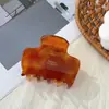 Novo Grampo de Cabelo Acrílico Francês Prendedor de Letras para Cabelo Feminino Parte de Trás da Cabeça Prendedor de Cabelo Clipe Tubarão Macaron Grampo de Alta Qualidade