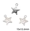 Aleación Estilo Chino Nuevo Separador de Tres Vías Perla Redonda Flor Mariposa Corazón Pequeño Colgante Hecho a Mano DIY Pulsera Collar Accesorios