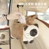 Caja de pañuelos creativa para coche, diseño de gato lindo, portapañuelos para coche, caja de pañuelos colgante para el interior del coche, adecuada para mujeres