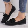 Sapatos femininos Sapatos casuais de novo estilo plano Sapatos de camada única Sapatos femininos de cor sólida com sola macia Sapatos de mãe Arco plus size Sapatos