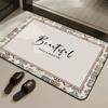 Alfombrilla Gruesa de Barro de Diatomeas para Piso de Baño Alfombra Absorbente de Agua Antideslizante para Baño Felpudo para Puerta de Baño y WC Felpudo de Secado Rápido