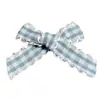 Fita Xadrez de 1cm em Formato de Orelha Laço Acessórios para Roupas Renda Artesanal DIY Sapato Meias Bolsas Decoração de Boneca Laço