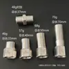 Conector Estendido de Rosca Interna e Externa de Aço Inoxidável 304 Espessado 1/2 Polegada Conexão Direta Sextavada com Rosca para Tubo