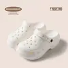 Zapatos de Playa de Suela Gruesa Rogue Rabbit para Mujer, Nuevo Estilo Veraniego, Cómodos para Exteriores, Que Aumentan la Altura, Antideslizantes, Estilo Influencer de Internet, Zuecos de Eva con Sensación de Caminar sobre las Nubes