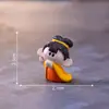 Linda figura de conejo rezando a Chang'e del Festival de Medio Otoño, adorno colgante decorativo DIY, paisaje en miniatura, pequeña pieza de exhibición del Festival de Medio Otoño