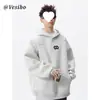Sudadera con Capucha Bordada de Peso Pesado para Hombre, Estilo High Street Otoño e Invierno, Sudadera Informal Genial para Pareja, Sudadera con Capucha de Diseño de Marca de Moda