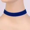 Collar corto europeo y americano Negro 2.0cm moda Cadena joker para clavícula collar de terciopelo de temperamento fabricantes al por mayor