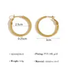 Brincos Circulares Densos Texturizados Banhados a Ouro 18K Versáteis Estilo Ins para Mulheres, Brincos de Moda Versáteis de Alta Qualidade, Atacado para Exportação