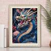 Pintura de diamante 5D con diseño de dragón, redonda, hecha a mano, para adultos y principiantes, con diseño de animales, de fábrica