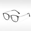 Fábrica S11980, venta al por mayor, pegamento dorado, monturas de gafas mixtas, monturas de gafas retro lisas, monturas de gafas clásicas versátiles para miopía