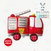 MECRLA Cohete Espacial Globo de Papel de Aluminio Helicóptero Camión de Bomberos Decoración para Fiesta de Cumpleaños Accesorios Venta al por Mayor