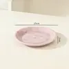 Plato de Hueso Color Crema, Plato de Cerámica de Grado Alimenticio para el Hogar, Plato para Pasteles, Plato para Bocadillos, Bandeja de Desechos de Mesa