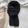 Bufanda de Punto Elegante de Color Sólido Mezcla de Lana para Mujer, Calentador de Cuello Versátil Cálido de Gama Alta para Estudiantes de Invierno Fabricante