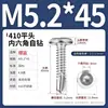 Tornillos autorroscantes autoperforantes de cabeza plana hexagonal de acero inoxidable, cola de milano, tornillos autorroscantes biselados de acero inoxidable 410