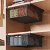 Nova caixa de armazenamento de meias, organizador de roupas íntimas, caixa de armazenamento tipo gaveta deslizante, solução de armazenamento para guarda-roupa estilo gaveta suspensa