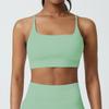 Top de Yoga com Rosca e Bojos, Lindo Sutiã Esportivo nas Costas, Regata, À Prova de Choque de Verão, Adequado para Seios Grandes, Pode Ser Usado por Fora para Correr