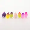 Esponja de Belleza Multicaras de Color Contrastante Graduado, Uso Húmedo y Seco, Amigable con la Piel, Esponja de Maquillaje sin Polvo, Puff de Cojín de Aire Huevo