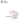 Anillo mínimo de pedido europeo y americano retro ancho plisado de acero de titanio oro de 18k personalizado de acero inoxidable en forma de corazón