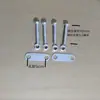 Acessórios para Carrinho Plataforma Alça Dobrável Base Espessada Acessórios para Carrinho de Mão Base da Alça Pés Dobradiças Acessórios para Reboque