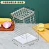 Soporte Inclinado para Cuchillos de Acero Plano Inoxidable 304 para Cocina con Bloque de Cuchillos Inclinado con Drenaje para Almacenamiento de Cuchillos y Tijeras de Cocina