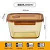 Caixa de Vidro para Conservar Frescos Especial para Geladeira Grande Capacidade Caixa para Armazenar Kimchi Marmita Grau Alimentício Picles Marinadas Pote Selado