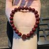 Pulsera Vintage al por Mayor de Arena Dorada Morada Cinnabar de Mina Antigua para Mujer, Joyería Étnica con Cuentas