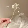 Exquisita Horquilla para el Cabello con Borla en Forma de Abanico de Flores para Mujer, Antigüedad, Caminar, Sentido de Alta Gama, Horquilla para el Cabello, Disco para la Parte Posterior de la Cabeza, Accesorios para el Cabello