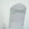 Correas de Hebilla de Diamante Gratis de Amazon Transfronterizas Funda Elástica para Silla de Hotel Boda Anillo de Correa de una Sola Capa Mariposa