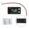 Voltímetro LCD 8-100V Detección de Potencia de Batería de Coche Pantalla Digital Pantalla de Capacidad de Batería de Litio Batería de Plomo-Ácido