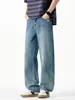 Ropa de Hombre Fengshe / Nueva Colección Primavera Jeans para Hombre Retro Tendencia Holgados Rectos High Street Versátiles Pantalones de Mezclilla