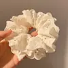 Goma para el pelo de encaje para mujer, estilo coreano, extragrande, tacto de alta gama, goma de pelo duradera, accesorio para el pelo estilo perezoso
