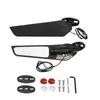 Aplicável a acessórios de modificação de motocicleta saikelon RC401 asa competitiva espelho retrovisor asa lateral com refletor de luz
